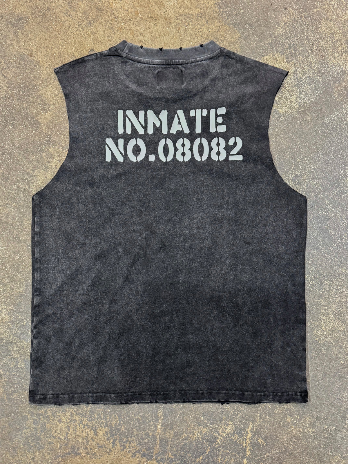 "INMATE08082" MUSCLE SHIRT