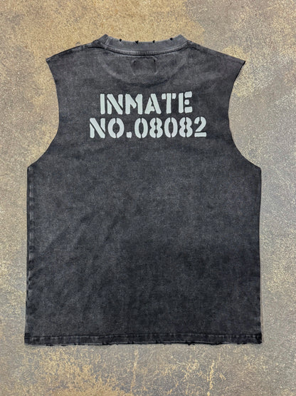 "INMATE08082" MUSCLE SHIRT