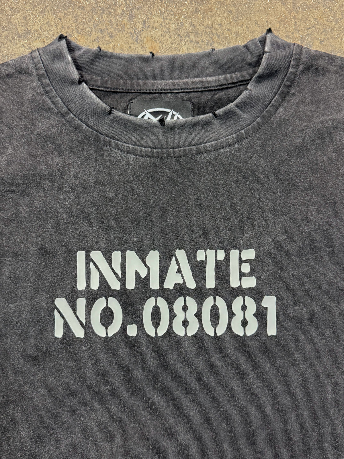 "INMATE08081" MUSCLE SHIRT