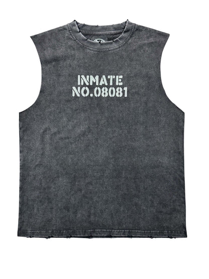 "INMATE08081" MUSCLE SHIRT